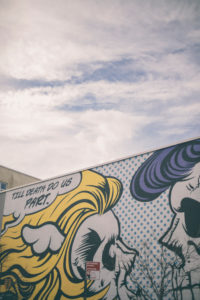 Roy Lichtenstein style street art Roy Lichtenstein style street art